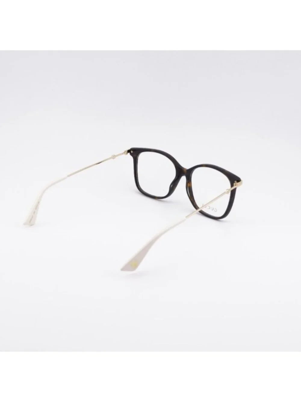 Gucci GG0512O 002 Eyeglasses Havana/Gold 52mm Square Frame